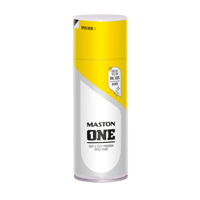 Spraypaint ONE - Gloss Bright Yellow RAL1021 400ml