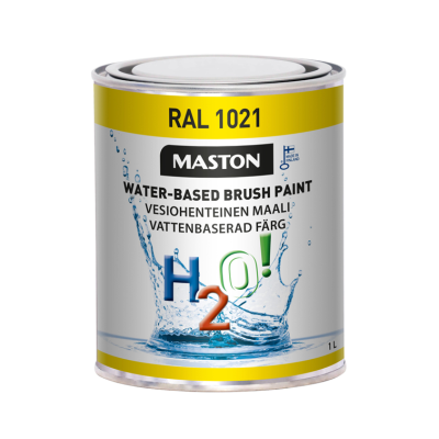 Maston Paint H2O! RAL1021 Bright yellow 1l