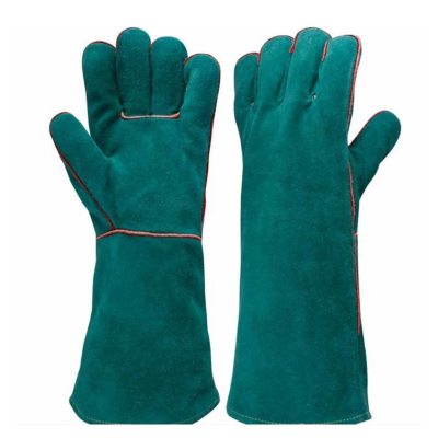 Green Welding Gauntlet Gloves CL7029