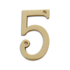 Basta Brass Numerals No.5