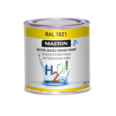 Maston Paint H2O! RAL1021 Bright yellow 250ml