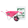 Moy (Unassembled) Wheelbarrow (Pink) 100L
