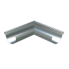 Galvanised Half-Round 90° Angles 6''
