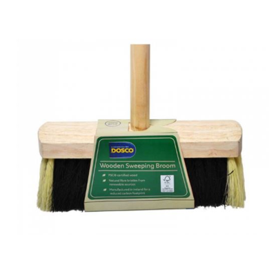 Dosco Handled Black & White Brush 10"