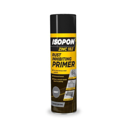 Isopon Zinc 182 Grey Primer Spray 450ml Aerosol