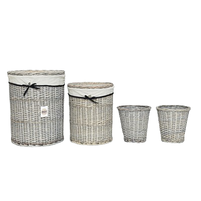 Moy Round Laundry & Waste Baskets (Set 4)