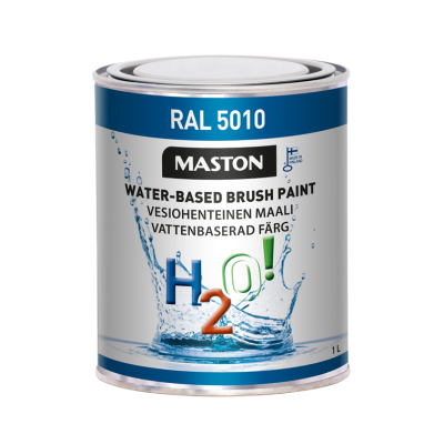 Maston Paint H2O! RAL5010 Gentian blue 1l
