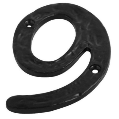 Antique Black Numerals 3'' No.9