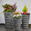 Tall Square Trojan Ash Planter 40cm x 52cm