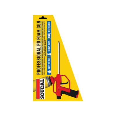 Soudal Red Pu Foam Gun - Four Way Flow Control
