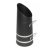 Moy Fireside Coal Hod Tall - Black with Chrome Trim