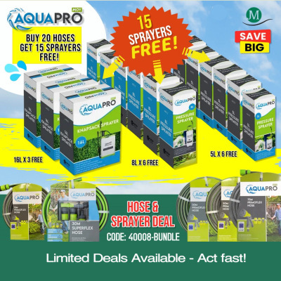 Moy Aquapro Buy 20 Hoses, Get 15 Sprayers FREE