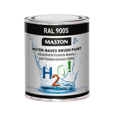 Maston Paint H2O! RAL9005 Jet black 1l