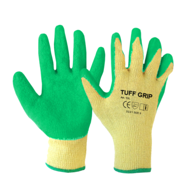 Tuff Grip Latex Grip Gloves TGLG - Size 10