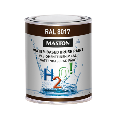 Maston Paint H2O! RAL8017 Chocolate brown 1l