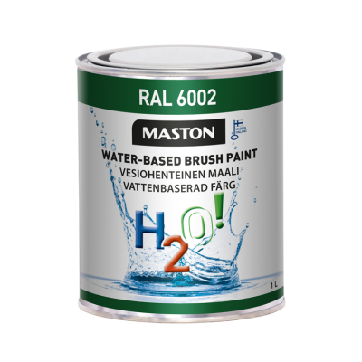 Maston Paint H2O! RAL6002 Leaf green 1l