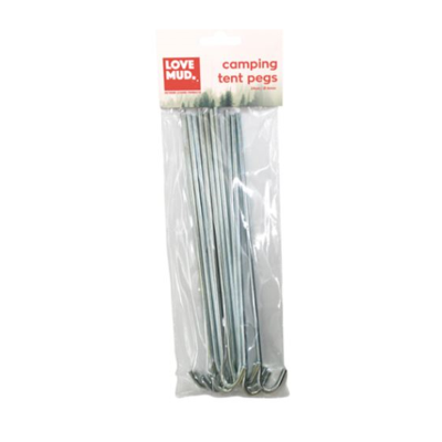 Love Mud Camping Tent Pegs (Pk 10)