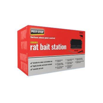 Pest-Stop Rat Bait Box (Black)