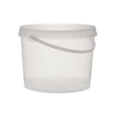 Clear Plastic Buckets & Lid 8.7L