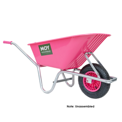 Moy (Unassembled) Wheelbarrow (Pink) 100L