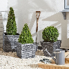 Slate Planter Short (Ash Colour) 33.5cm x 33cm