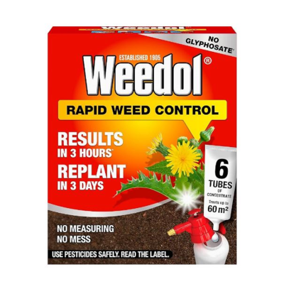 Weedol Rapid Weed Control Tubes 6-PACK