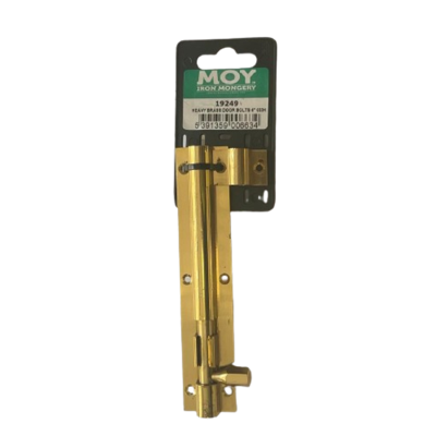 Moy Heavy Duty Brass Barrel Bolt p/pkd 6" 150mm