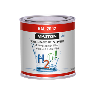 Maston Paint H2O! RAL2002 Vermilion 250ml
