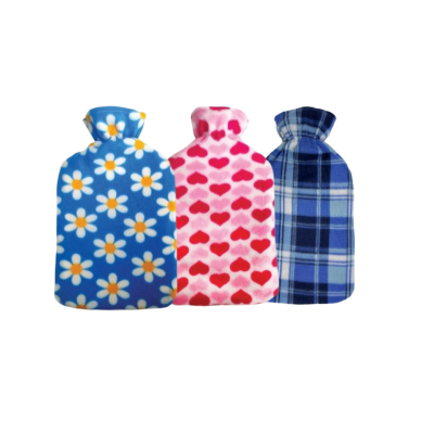 Moy Homeware Hot Water Bottle with Fleece Cover